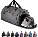 Sac de gym Fitgriff® pour hommes et femmes avec compartiment de chaussures et humide - Sac de rangement pour les voyages, sports, fitness et entraînement