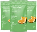 Célébrez les vitamines Bariatric 500mg Citrate de calcium Chews doux avec 500 UI Vitamine D3 – Essentiel pour les patients de passage gastrique et santé des os - sans sucre et sans gluten, orange (270 Chews)