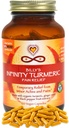 Infinity Turmeric Capsules, supplément de curcumine de haute puissance, supplément biologique certifié USDA avec poivre noir et gingembre, brut, sans gluten végétalien