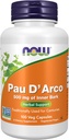 MAINTENANT compléments alimentaires, Pau D'Arco (Tabebuia heptaphylla) 500 mg, soutien aux plantes, 100 gélules