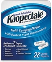 Kaopectate Multi-Symptom Anti-Diarrheal& Upset Stomach Reliever, 28 Caplets, White