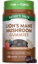 Nature's Truth Lion's Mane Gummies for Adults | 60 Count | Mixed Berry Flavor | Vegan, Non-GMO, & Gluten Free Supplement