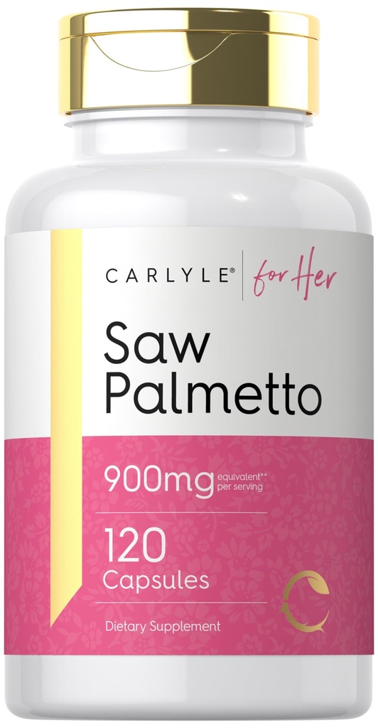 Carlyle Saw Palmetto pour les femmes 900mg.120 Capsules.