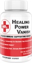 Herp Rescue Healing Power Vanish, Soutien immunitaire pour les femmes, Supplément de champignons, Champignon chiitake pur, Beta Glucan, Algae Rouge Marine, 60 Capsules