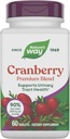Nature's Way Premium Blend Cranberry, Urinary Tract Health Support* Supplement with Vitamin C, 60 Tablets