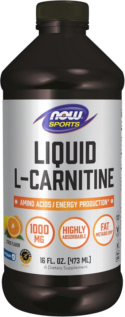 Alimentations Sports Nutrition, L-Carnitine Liquide 1000 mg, Très Absorbable, Citrus, 16-Ounce