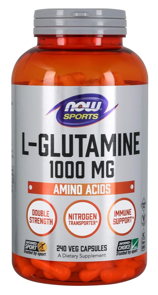 Maintenant Aliments L-Glutamine 1000 mg - 240 Capsules