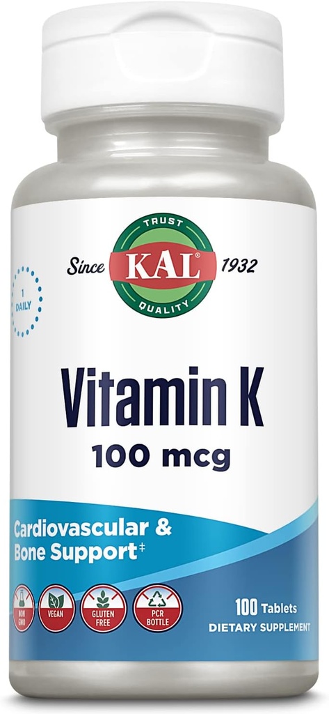 Kal 100 Mcg K1 Comprimés, 100 Nombre