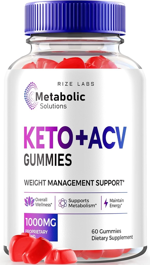 ize labs Solutions métaboliques Gommies Keto+ACV pour la perte de poids avancée, vinaigre de cidre de pomme, Avis officiels (60 Gommies)