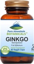 Ginkgo Biloba Capsules – Caps végans casher avec 400mg Ginkgo Biloba Feuille et supplément d'extrait de Ginko