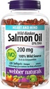 Webber Naturals Huile de saumon sauvage d'Alaska, 200 Mg, 220-Conte