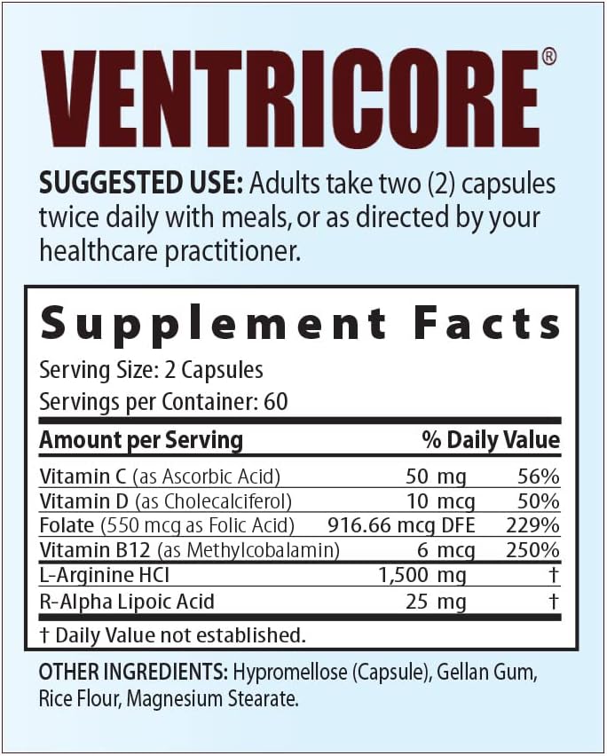 Ventricore Circulatory Formula (30 Day Supply)
