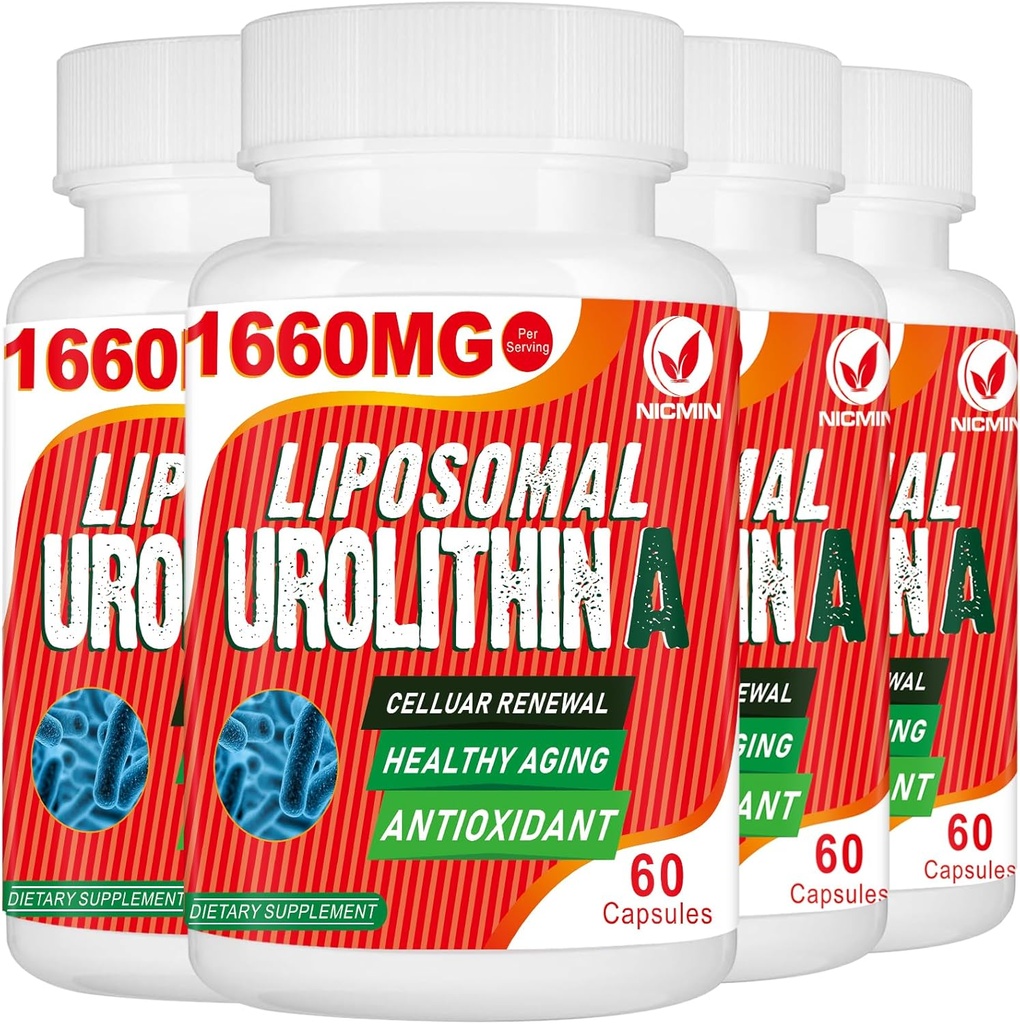 1660MG Urolithine A Supplément - Urolithine liposomique 240 Capsules
