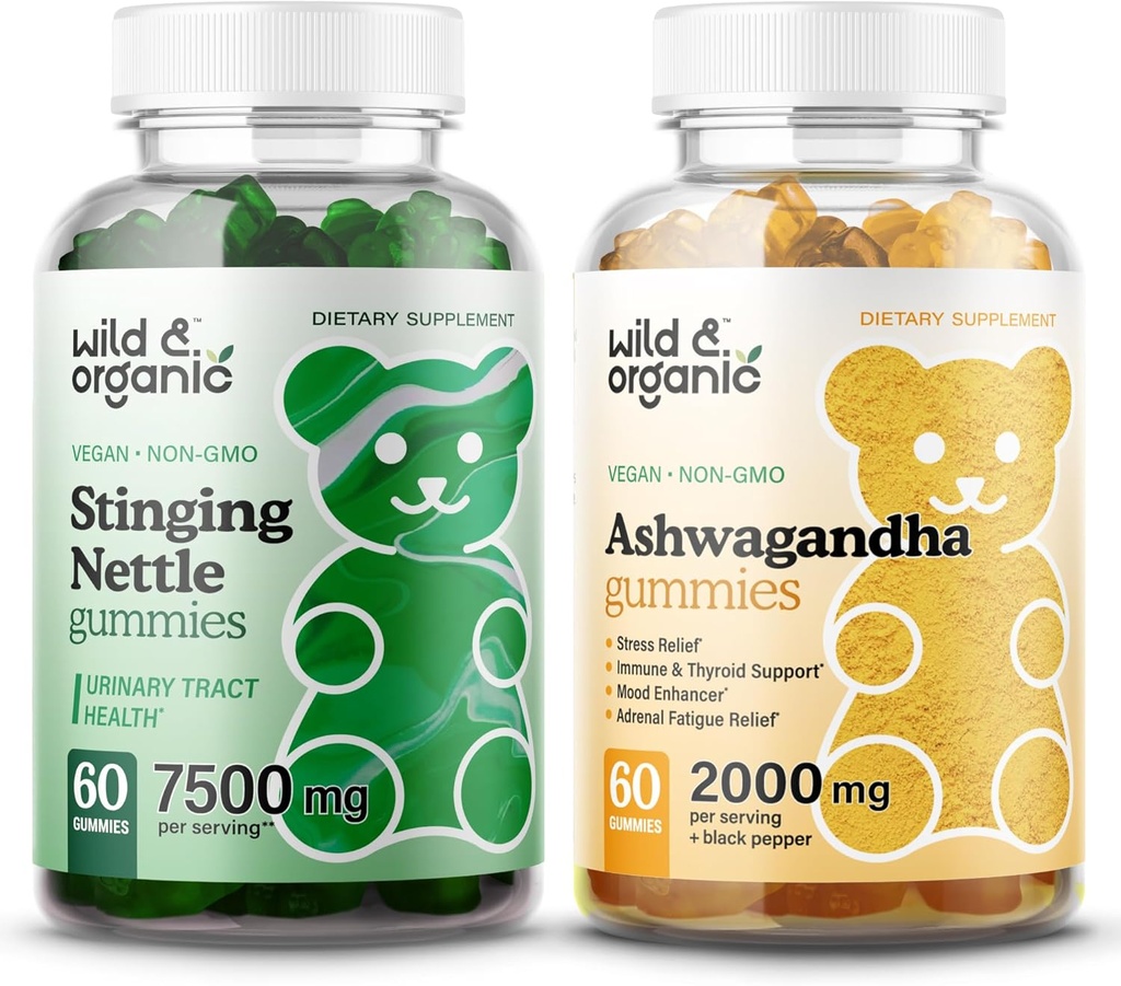 Gummées de racines de cailloux et d'Ashwagandha
