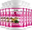 Complexe de soutien à la ménopause à base de plantes GreeNatr pour les flashs chauds, les sueurs nocturnes et le soulagement des balançoires. Promotion des niveaux équilibrés d'hormones - Black Cohosh, Dong Quai, Licorice Root & Kelp Leaves (12 bouteilles)