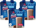 Atkins Creamy Milk Chocolate PLUS Protein Shake, 30g Protein, 7g Fiber, 2g Net Carb, 1g Sugar, Keto Friendly, Low Carb, High Protein Drink, 12 Count