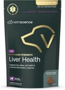 VetriScience Veterinary Strength Foter Health Chews - Supplément de soins du foie canin pour le soutien de la détox - Supplément de chien - Supports système immunitaire - Pas de jeûne requis - 60 Compte