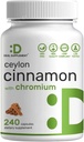 Ceylan Cinnamon avec Chrome 1000mcg, 240 capsules