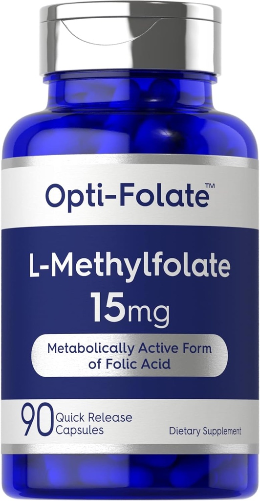 Carlyle L Methylfolate 15mg.90 Capsules Max Potentialité Optimisé et activé.