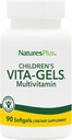 NaturesPlus Enfants Vita-Gels Multivitamine, Arôme Orange Naturel - 90 Softgels, Paquet de 2 - Sans gluten - 180 Total des portions