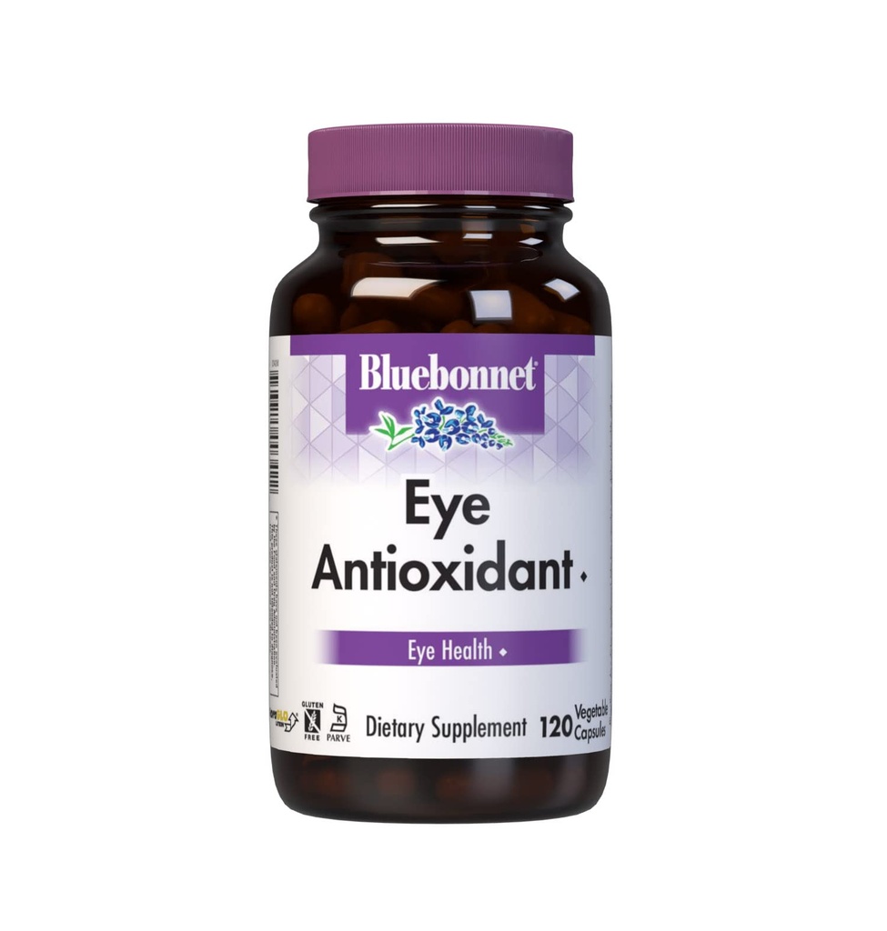 BlueBonnet Oeil Antioxydant avec Zeaxanthin Formule Capsules végétariennes, 120 vcaps