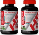 Supplément de soutien du foie Thistle de lait - Détox du corps complet et complexe de nettoyage 920 MG - Soutien du foie de chardon de lait - 2 bouteilles 200 capsules