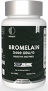Bromelain 500mg.60 Capsules à base de plantes.2400 GDU Potency.