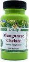 Daily Manufacturing Manganese Chelate (5 mg) 100 Tablets