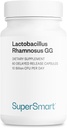 Supersmart - Lactobacillus Rhamnosus GG 10 milliards CFU par jour (LGG Probiotic with Inulin) - Soutien digestif et immunitaire - Vaginal Flora Health.