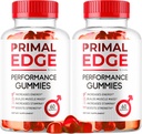 (2 packs) Primal Edge Hommes Gummies, Primal Edge, Primal Edge Gummies, Primal Edge Formule avancée Gummies, Primal Edge Supplément Gummy, PrimalEdge Supplément de soutien Gummies, 120 Gummies pendant 2 mois