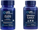Extension de vie Super Ubiquinol CoQ10 avec soutien Mitochondrial amélioré et vitamines D et K avec l'iode de mer, vitamine D3