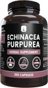 PURE ORIGINAL INGRÉDIENTS Echinacea Purpurea (365 Capsules) Pas de Magnésium ou de Rice Filters, Toujours Pure, Verified Lab