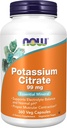 MAINTENANT Aliments, Citrate de potassium 99 mg, soutient l'équilibre électrolytique et le pH normal*, Minéral essentiel, 360 gélules
