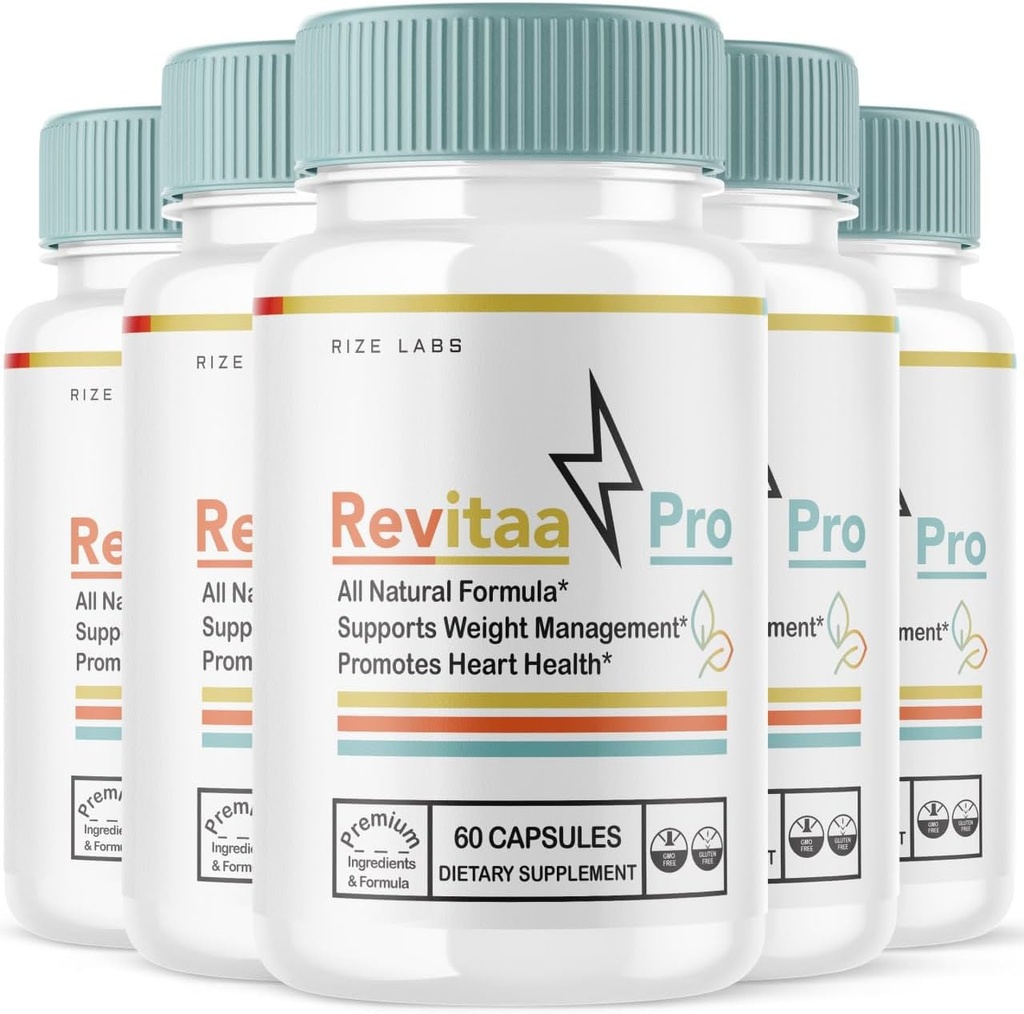 rize labs Revitaa Pro Weight Loss Pills, Supplement Used to Improve The Digestive Process, Advanced Formula Capsules - Pack of 5(300 Capsules)