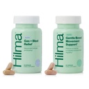 Hilma Natural Gas and Bloating Relief for Women, Doctor Formulé avec des ingrédients organiques, Baume de citron, Fenouil et Feuille de menthe poivrée, 50 Capsules Vegan