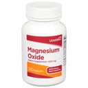 LEADER Magnesium Oxide 400mg Tablets, 120 Count High Potency Daily Mineral Supplement for Constipation Relief, Digestive Health & Muscle Support