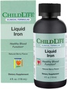 ChildLife Essentials Le fer liquide - Suppléments de fer pour les enfants, soutient la fonction saine du sang, All-Natural, sans gluten, gouttes de fer pour les nourrissons - Natural Berry Flavor, 4 Fl Oz bouteille