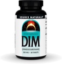 Source Naturals DIM, Diindolylméthane 200mg avec BioPerine, Vitamine E et plus - 60 comprimés