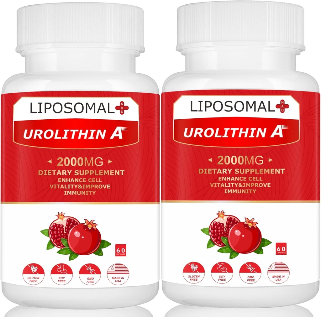 Liposomal Urolithin A Supplement 2000MG for Energy 120 Capsules