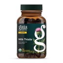Gaia Herbes Thistle Lait - Supplément hépatique et soutien pour aider à maintenir une fonction hépatique saine* - 120 capsules véganes (40 jours d'approvisionnement)