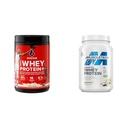 Six Star Elite 100% Whey Protein Plus Vanilla Cream 1.8lbs et MuscleTech Grass Fed Whey Protein Poudre Vanille 20g Protein 1.8lbs