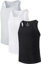 DAVID ARCHY Tank Homme Top Bamboo Rayon Sous-shirts Tank Shirt Hydratant pour Homme, 3 ou 5 Pack