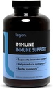 LÉGION Immune- Immune Booster pour les adultes, le soutien du système d'immunité naturelle avec Vitamine C (500mg), Ginseng américain, Guduchi, et supplément d'ail.