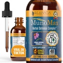 MunoMax - Supplément de support immunitaire avancé - Livraison liquide pour une meilleure absorption - Echinacea, Astragalus, Reishi, Goldenseal, Elderberry & More!