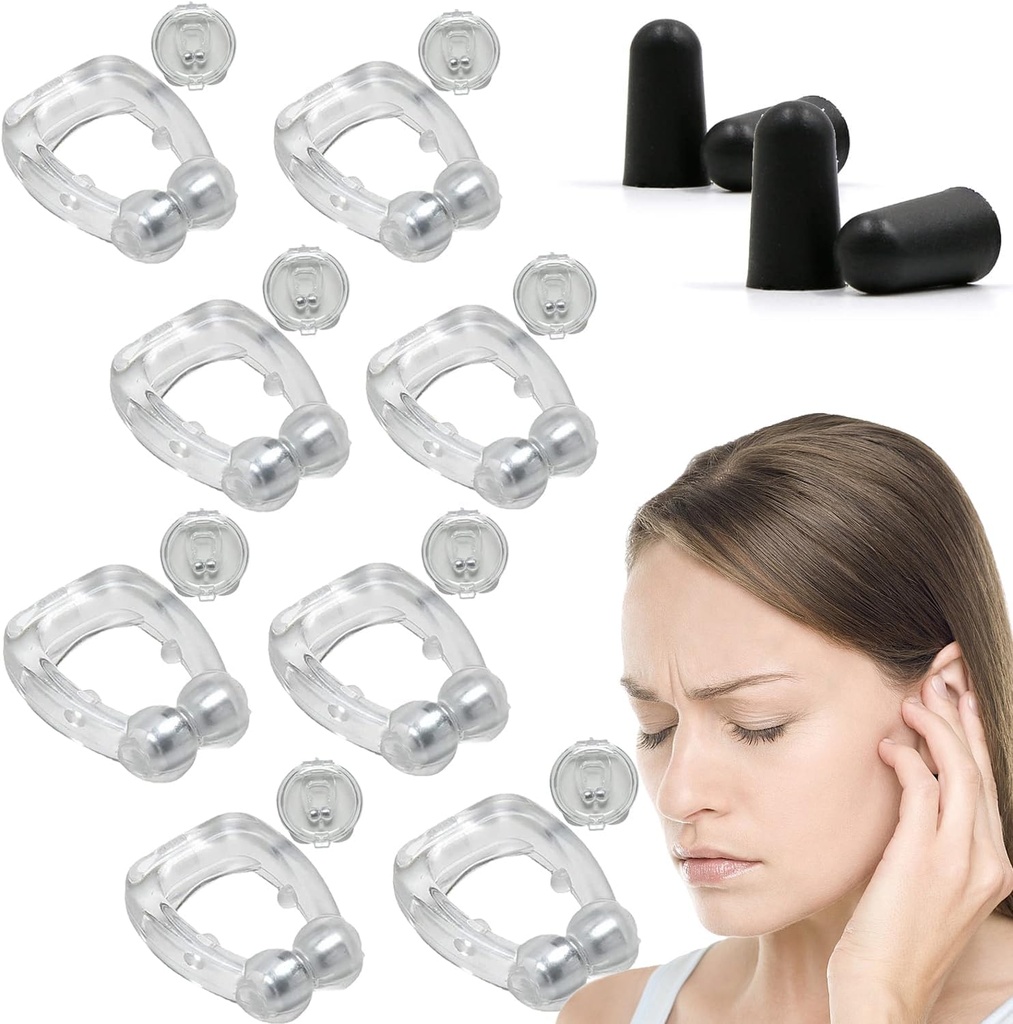Acouphène Relief pour oreilles, Acupeace Acouphène Relief Device, Acupeace Anti Acouphène Relief Ear Clip, Dispositif pour sonneries d'arrêt (4Paires)