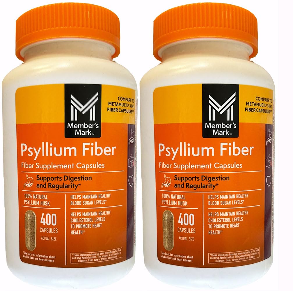 Membres Mark Fiber Capsules 2Pack (400 Compte) Liquides, Dentifrice, etc. pour au moins