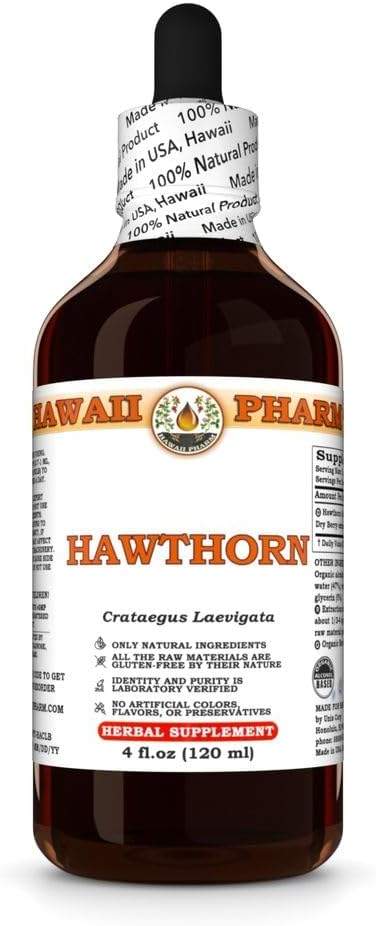 Hawthorn Extract, Tincture for Heart Wellness, Supports Circulation, Promotes Lipid Balance, Antioxidant Rich, Boosts Immune Strength - 4 fl.oz