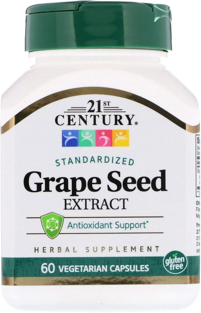 21st Century Grape Seed Extract, 60 Caps