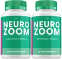 (2 Pack) Neuro Zoom Cerveau Supplément Boost, Neuro Zoom Advanced Memory Support Formula, Neuro Zoom Pills Nootropic pour réduire le brouillard cérébral, Neuro Zoom pour stimuler la mémoire, NeuroZoom Reviews (120 Capsules)