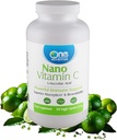 One Planet Nutrition Nano Vitamin C - Water Soluble Vitamin C for Men & Women, Natural Non-GMO Vitamin C for Immune Support, Good Absorption & Bioavailability, Vitamin C Small Capsules, 120 Capsules